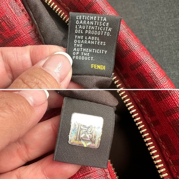 RFID Blocking FENDI Zucchino Crossbody Bag - Picture 16 of 16